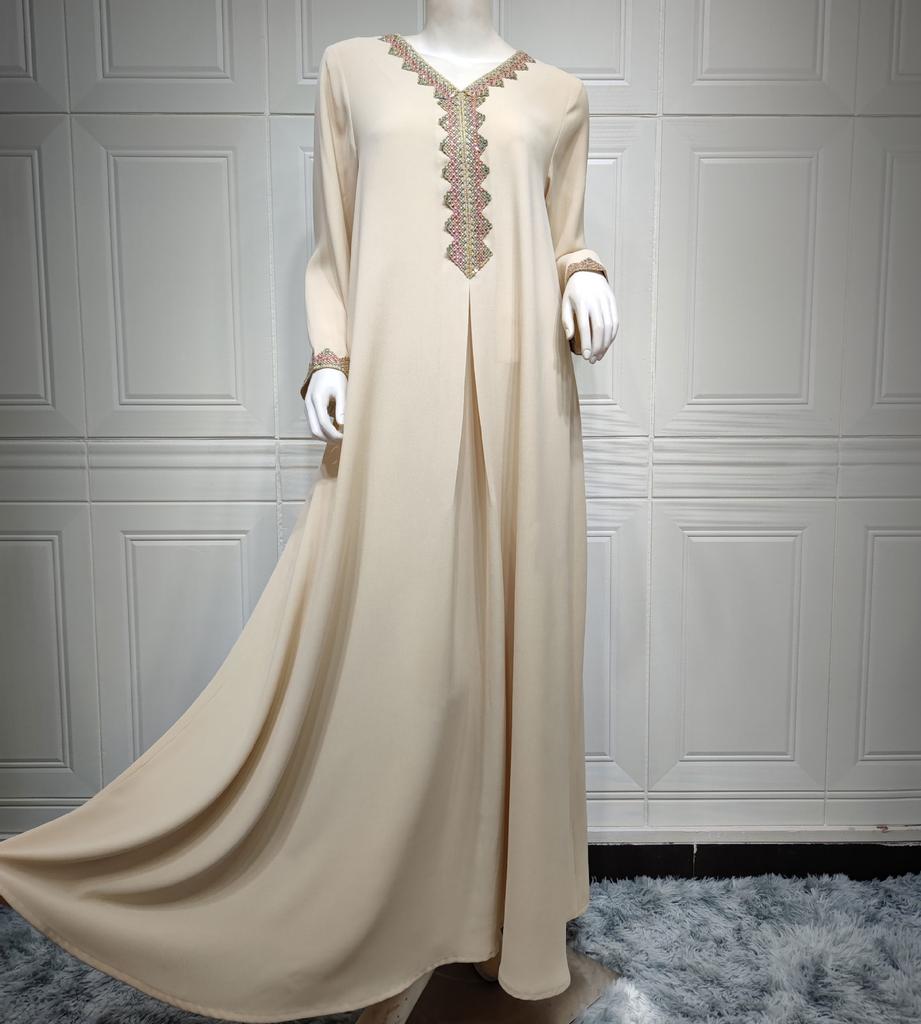 Muslimský dámský kamínkový župan