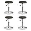 Vidaxl Dining Chairs, 4 Pcs, Black, Upholstered In Faux Leather