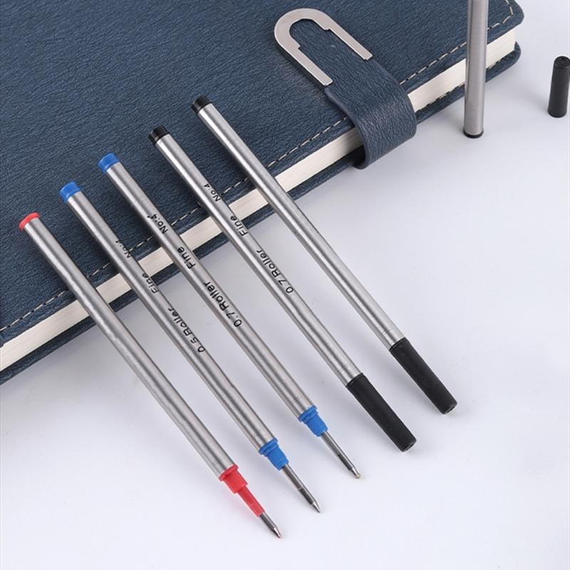 10Pcs Replacement Ballpoint Pen Refills Metal Ballpoint Refill Universal Pen Refills 0.5mm OR 0.7mm For Daily Writing