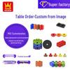 Wange Small Particle Building Blocks, Compatible with 3069 Parts, No Hole & 2 Holes, Children's DIY Toy