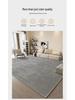 2024 Luxury Gray Waterproof Carpet: Large Area Living Room & Bedroom Floor Mat