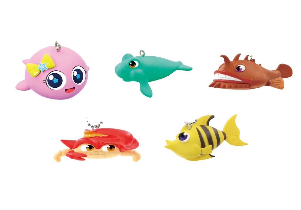 Umi Monogatari Figure Mascot Ball Chain Vol. 2 [Set of 5 (Full Set)] Gacha