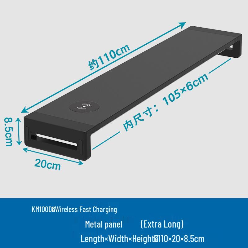 Multifunctional Monitor Riser with USB Ports and LED Lighting