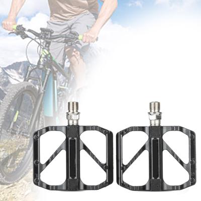 Dağ Bisikleti Pedalları DU Rulmanlar Hafif Ağırlıklar Bisiklet Platform Pedalları R27 Alüminyum Alaşım Bisiklet Düz Pedallar