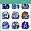 Sonic Hedgehog Lunchbox Tas Stijlvolle Schoudertas Voor Kinderen Volwassenen Grote Capaciteit Reistas