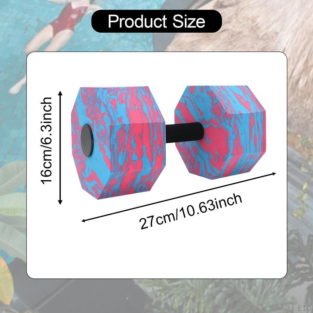 Aquatic Dumbbell for Water Aerobics, Hand Bar Pool Workouts, Weight Training Tool Men Women