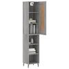 VidaXL Highboard Sonoma Grey 34.5x34x180 Cm Engineered Wood 3200343