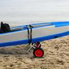 Kayak Cart Foldable Solid Wheel Heavy Duty Aluminum Alloy Ocean Boat Trailer