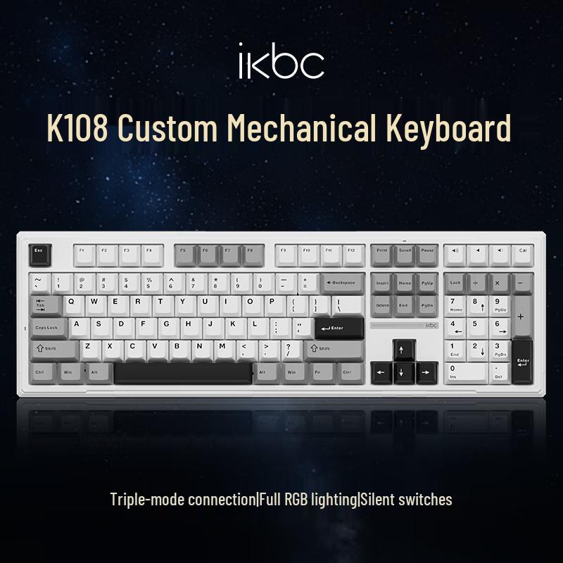 Ikbc Tri-Mode RGB Custom Mechanical Gaming Keyboard