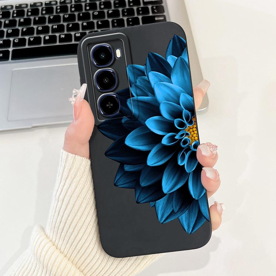 For Itel City 100 4G Phone Case Shell flower 2025 Painted Soft Silicone Proective Coque For Itel City100 Back Cover 6.75''