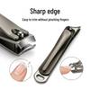 Ergonomic Slanted Edge Metal Nail Clippers with Portable Handle - High Quality, In Stock