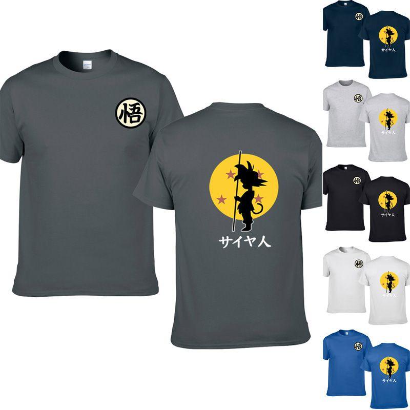 Dragon Anime Ball Z Goku Short Sleeve Tshirt Tee Goku Cotton T Shirt Tops Shirt