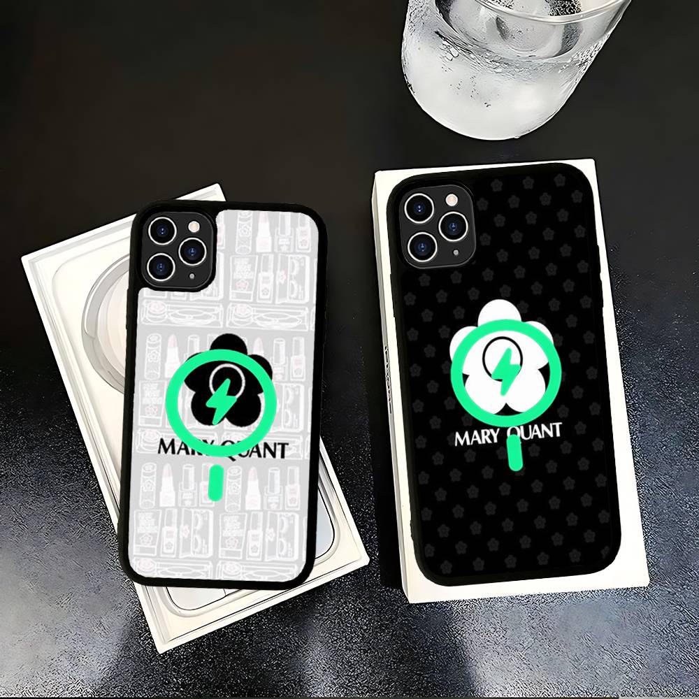 Fashion M-Mary-Q-Quants Phone Case For iPhone 17 Air 16 15 14 13 12 11 Pro Max Plus For Magsafe Wireless Charge Cover