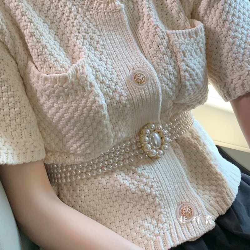 Versatile Faux Pearl Waist Belt For Women Ideal Fashion Accessory For Dresses