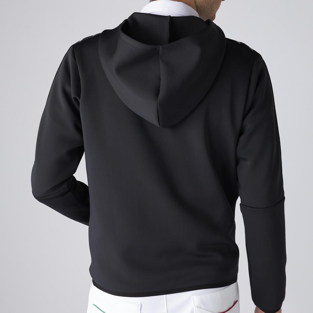 634402 Sweat Full Black [Kappa] Men's Parka, Lightweight, Stretch, Zip,