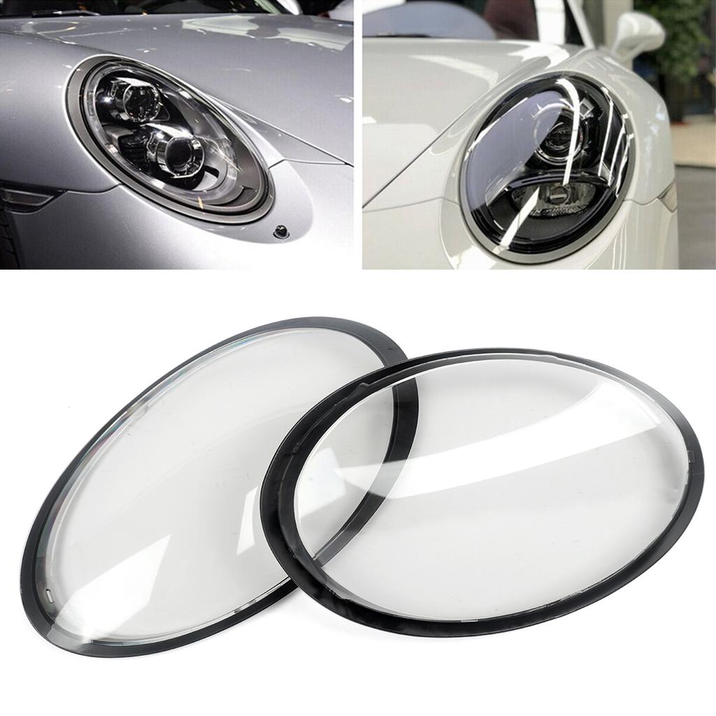 For 2013-2018 Porsche 991 911 Targa /Carrera Headlight Lens Headlamp Cover Left + Right