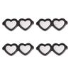 10pcs/bag Acrylic Heart-Shaped Glasses DIY Crafts To Make Jewelry Accessories