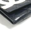 Chanel Cambon Line CC CC Mark Bifold Logo Compact Wallet Flap Folded Wallet