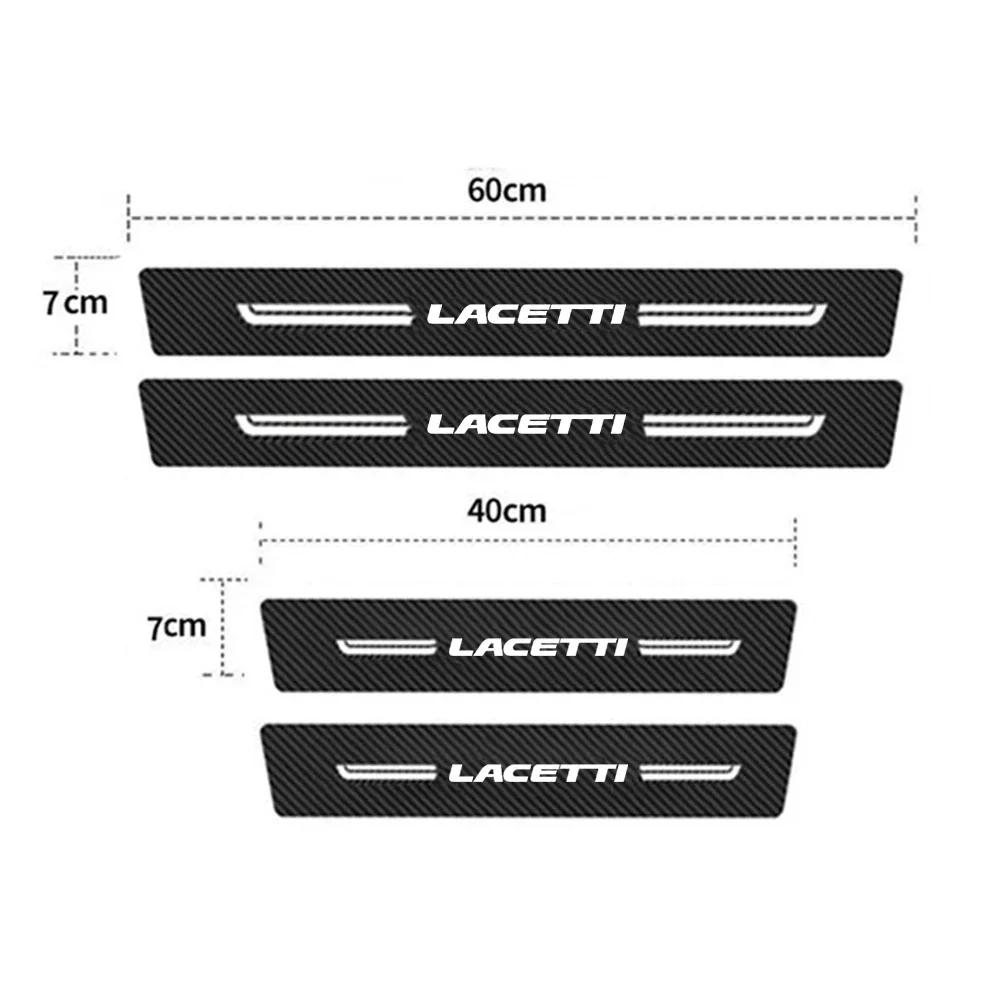 Car Door Sill Protector Stickers Front Rear Threshold Decals For Chevrolet LACETTI Rear Trunk Bumper Anti-Scratch Accessories Amw123