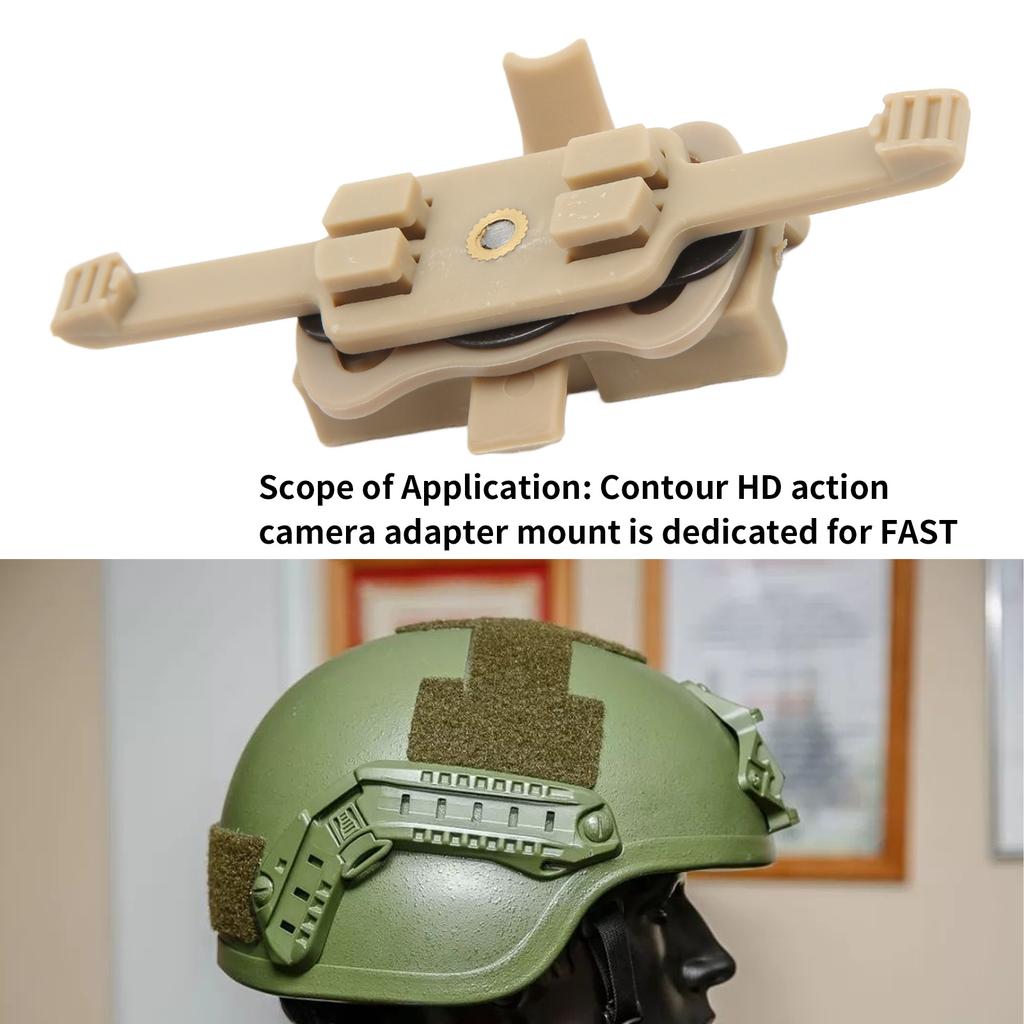 HD Action Camera Adapter Mount Camera Quick Release Rail Adapter Mount Fast Helmet Bracket Mount