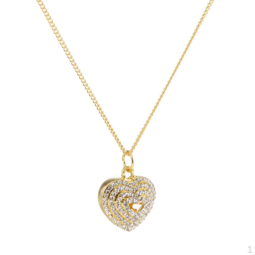 Elegant Wedding Heart Pendant Women Ladies Necklaces Jewelry