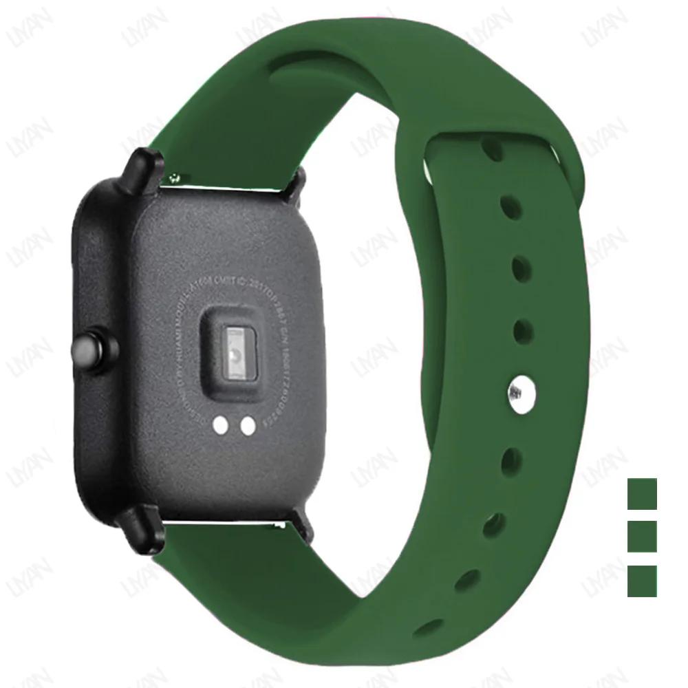 Sportarmband Für Amazfit GTS-GTR-4-3-2-2e-Mini-Pro-stratos 2 3 Silikonarmband für Amazfit bip-U-S-3-pro 20mm 22mm Uhrenarmband