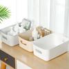 3PCS/SET Plastic Cosmetic Storage Box Large Capacity Stackable Desktop Container Thick Miscellaneous Items Organizer Office