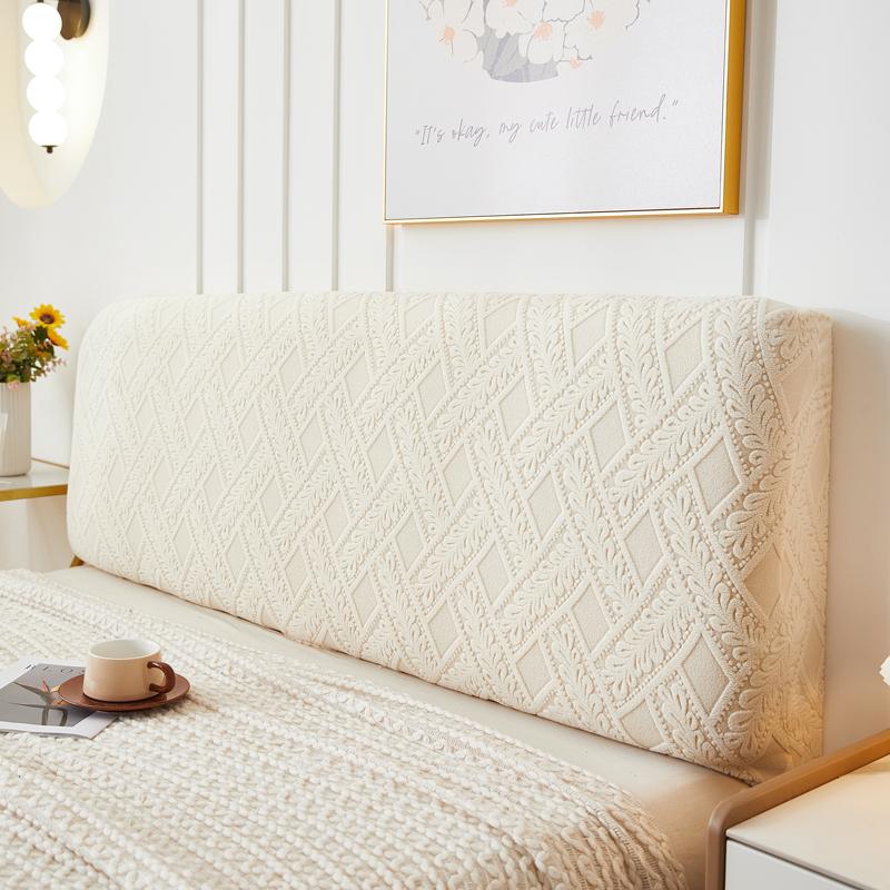 Unicolor Woven Fabric Jacquard Fabric Headboard Covers Form Fitting Cover,Form Fitting Bed Headboard,Bed Head Cover Form Fitting Cover Backrest