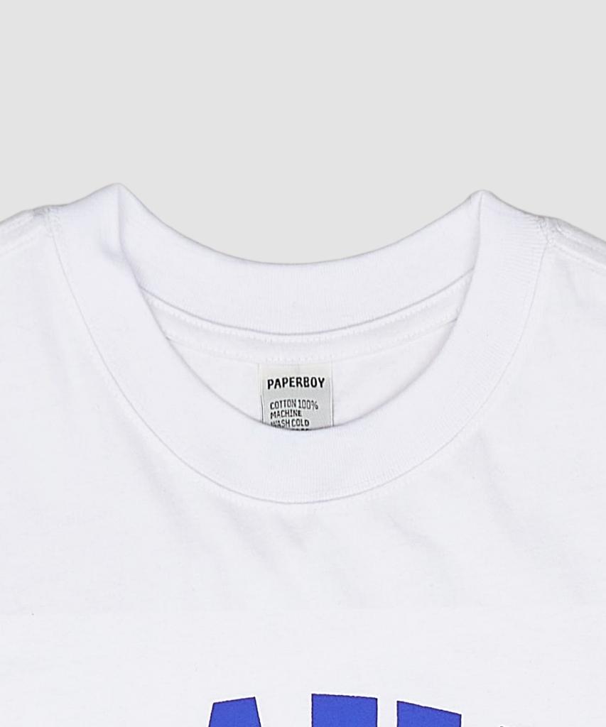 PAPERBOY Navy U.S.A Short Sleeve T-Shirt - White & Blue