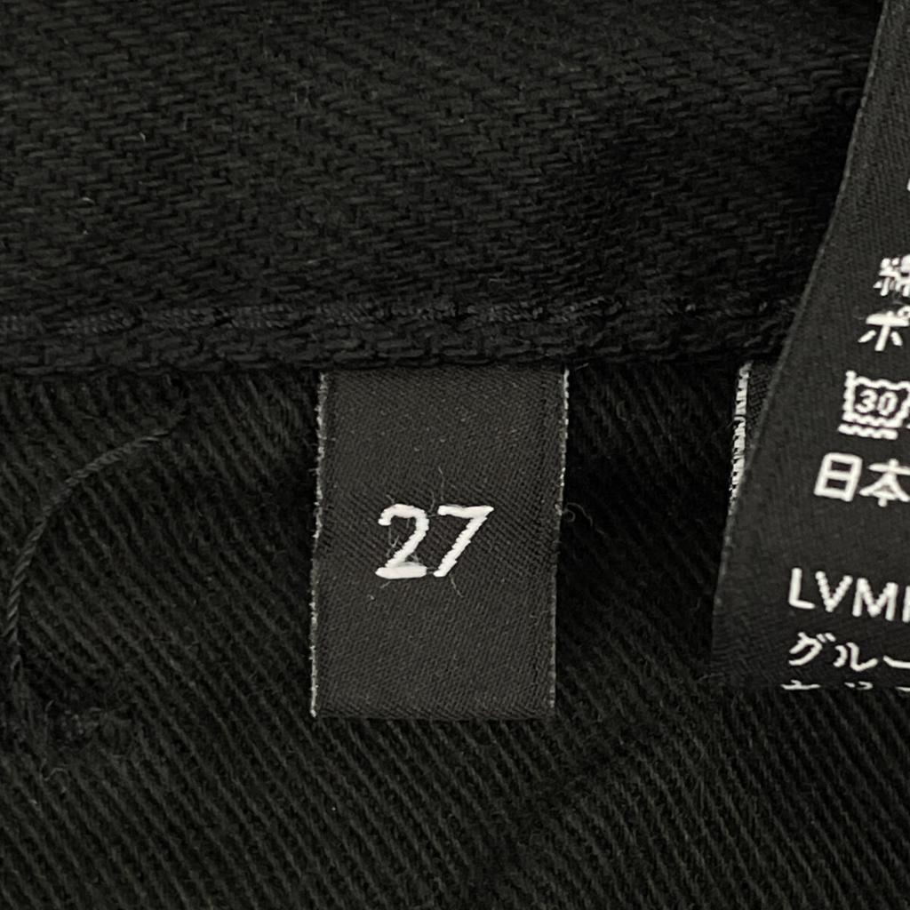 Celine EDITORIAL W SK 001 N012 786D 38NJ Black Cotton Denim Pants Bottoms 27 blackUsed
