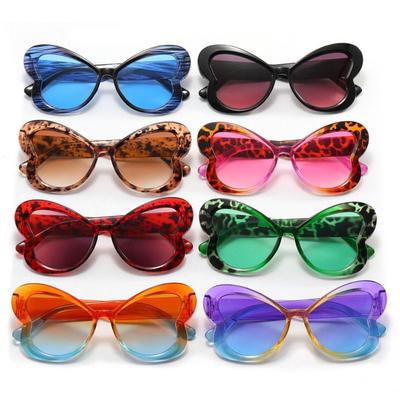 Cute Colorful Butterfly Sunglasses Stylish Women Cat Eye Sun Glasses Candy Color Shades Trendy Gradient Ladies Party Eyewear