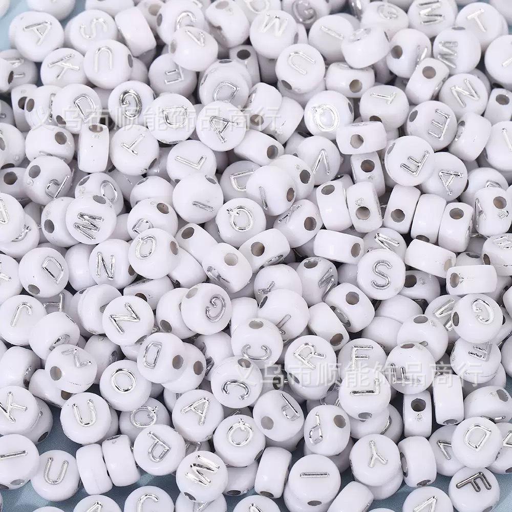 Acrylic Letter and Number Beads for Kids' DIY Jewelry and Crafts