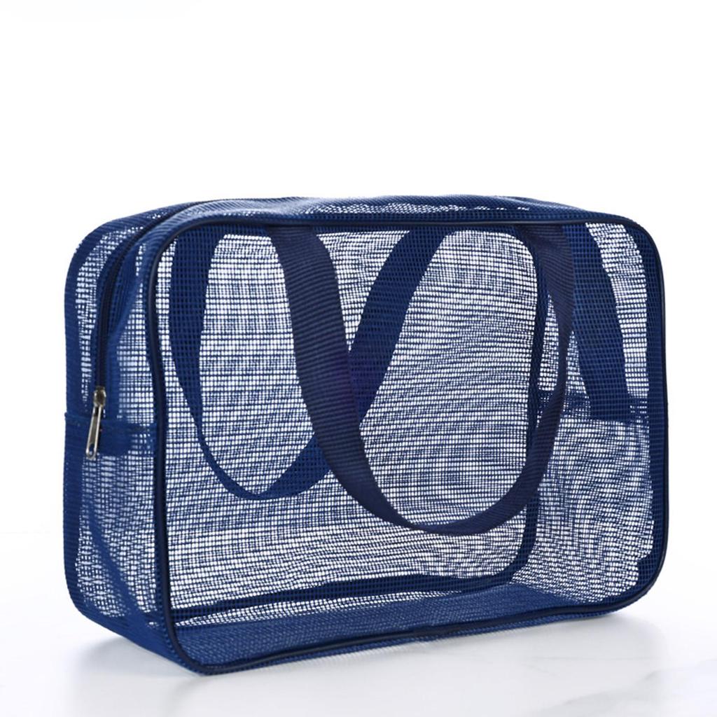 Mesh Toiletry Bag Portable Travel with Handle Storage Bag Shower Essentials Makeup Bag Bath Bag Gym Bag for Guys Women Men Girls
