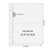 Álbum Polaroid de Hojas Sueltas de Alta Transparencia – Bolsillos para Tarjetas de 3 y 5 Pulgadas, Soporte para Tarjetas Cuadradas, Páginas Engrosadas