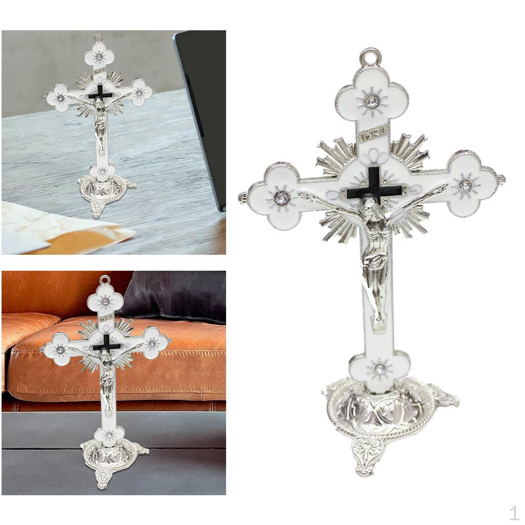 

Crucifix Wall Sculpture for Ornament Collectible Gift H