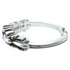 CHROME HEARTS 925 Baby Classic Double Floral Cross Ring Ring SilverUsed