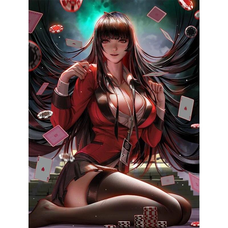 Print Makima Nude 3D Sexy Anime Girl Art Poster HD Wall Art Canvas Painting for Bedroom Living Room Bedroom Decor Picture