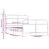 Bed Frame Without Mattress 120 X 200 Cm Smoked Oak Wood Based Material