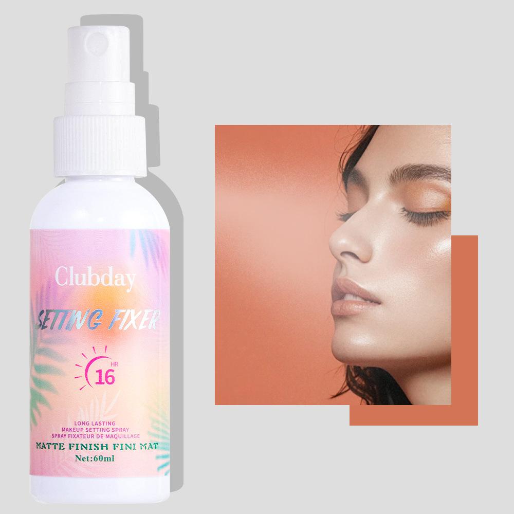 Clubday long-lasting oil control delicate waterproof setting spray matte clear moisturizing spray water 60ml