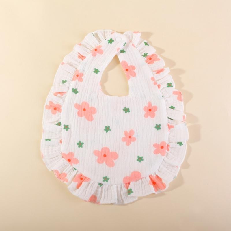 Lovely Baby Bibs Baby Drooling Bibs Cotton Bibs Unisex Baby Feeding Bibs Adjustable Teething Drooling Bibs 9x6-inch