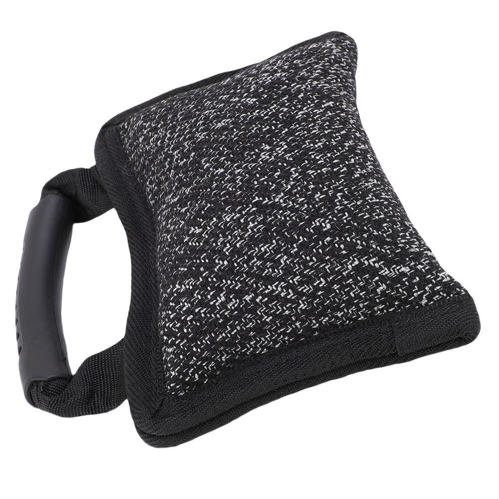 Linen Fabric Dog Bite Target Black Dog Training Toy Dog Molar Toy Dog Tug Toy  Interactive Play