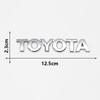 3D ABS TOYOTA Buchstaben Emblem Heckklappen Abzeichen Logo Namensschild Aufkleber Schwarz Chrom für Corolla Camry RAV4 Yaris Highlander Hilux VE4