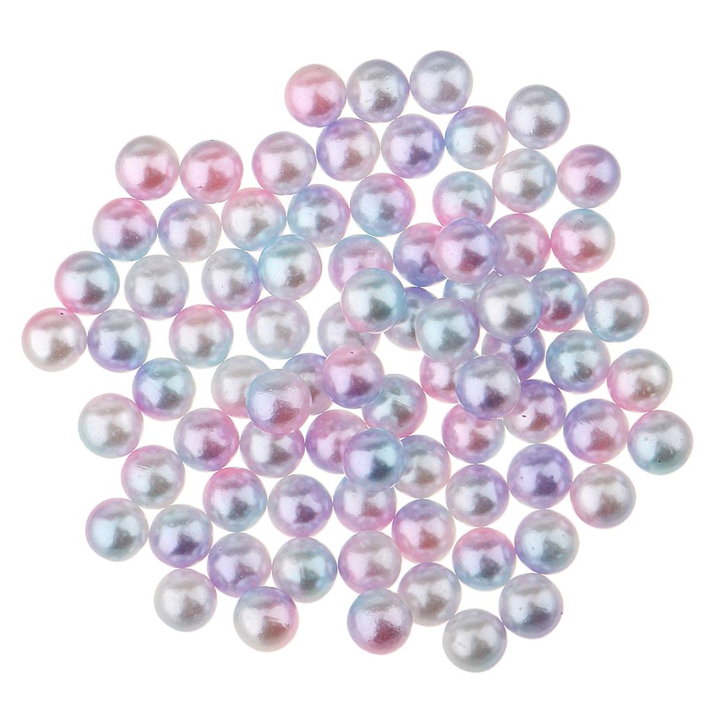 1000 Piece 4mm Colored Imitation Pearl ABS Plastic Loose Beads DIY Jewellery