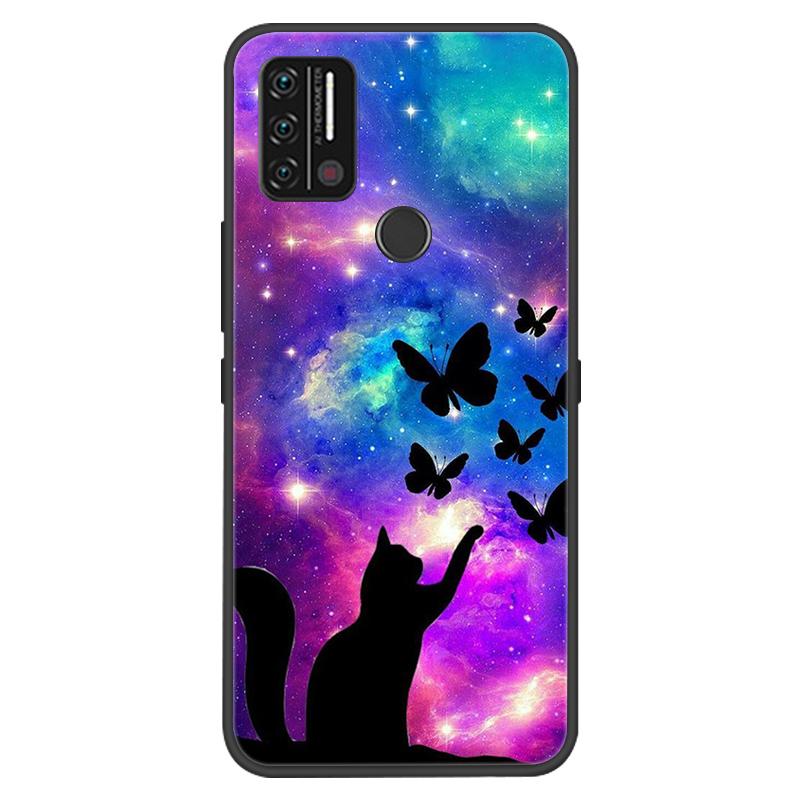 Custodia Per Umidigi A7 A9 Pro Custodie Morbido Silicone Protezione Stampa Coperture Nere per Umidigi A9 A7 Pro Funda Coque A9Pro A 9 Capa