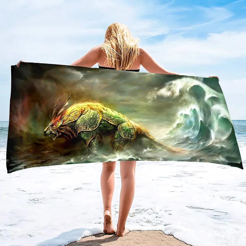 Magical Creature Beach Towels Fast Dry Superfine Fiber Beach Towel for Pool Cruise Beach Honeymoon Fitness Exercise or Training