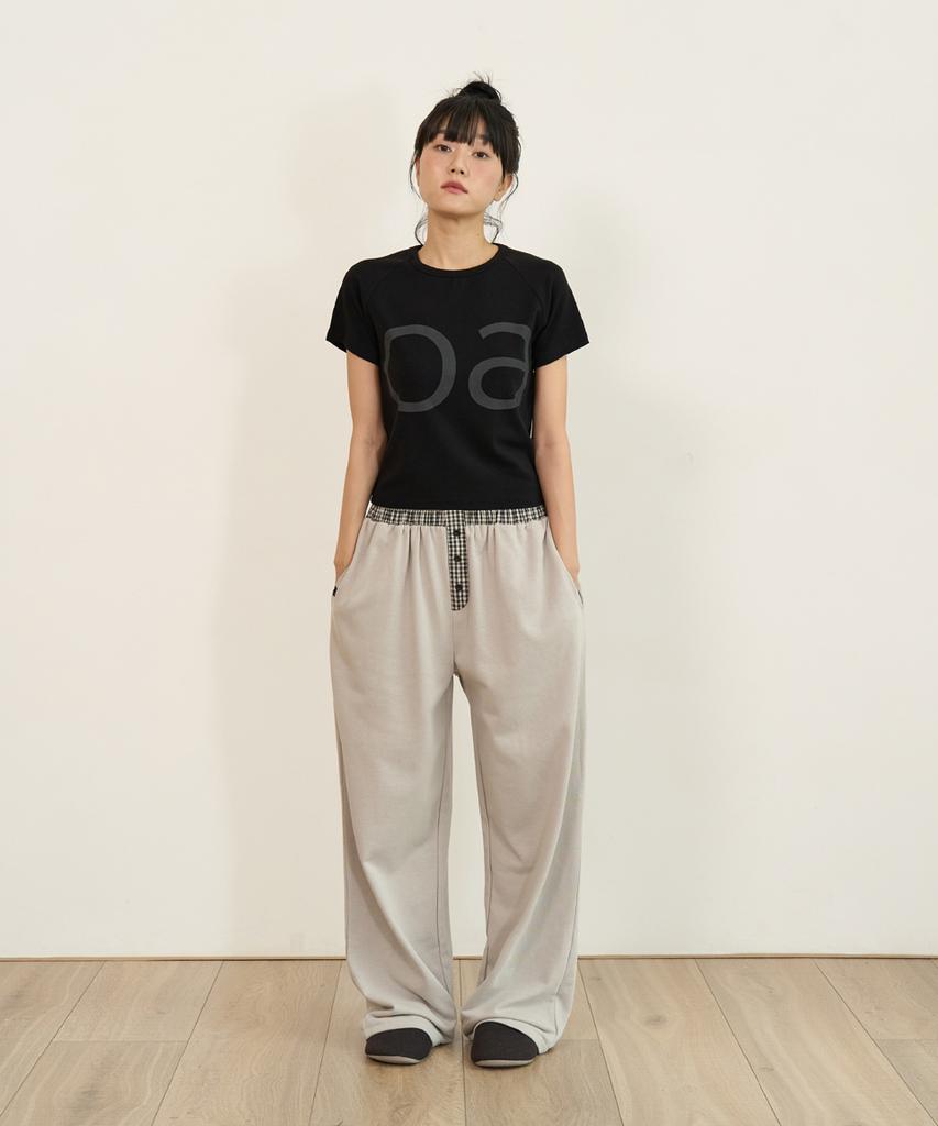 Ouas Checkered Sweatpants (Gray)