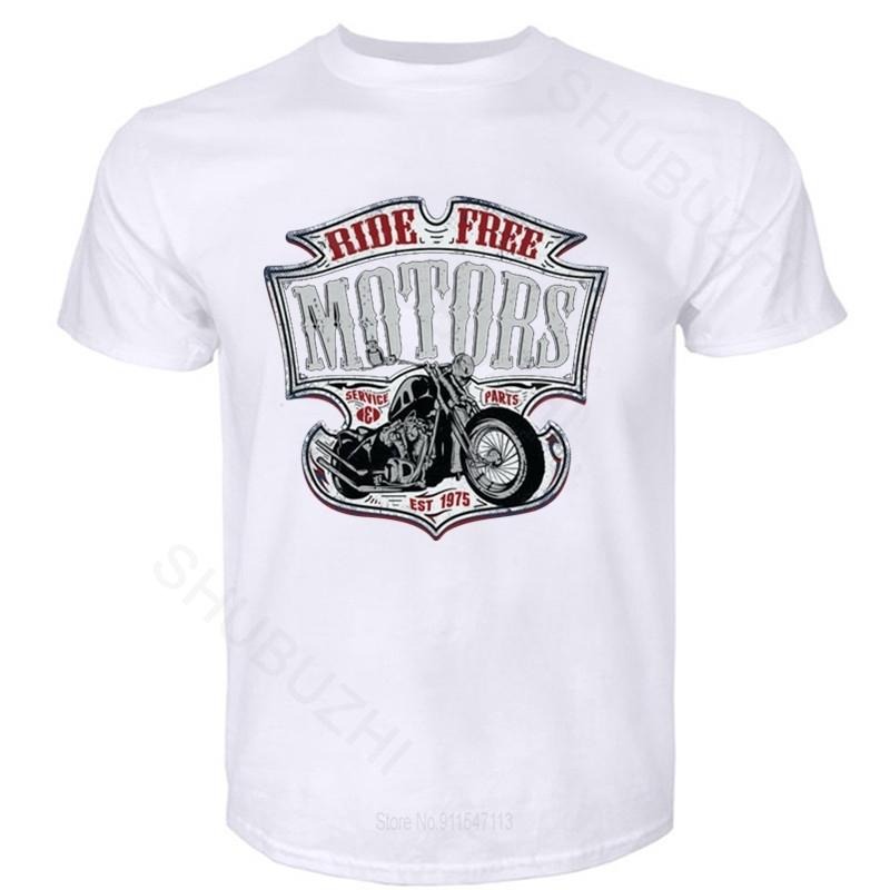Herre T-skjorte med O-hals for tenåringer, Motard - Moto Motorsykkel Chopper Bobber Old School, sommer, svart t-skjorte, store størrelser
