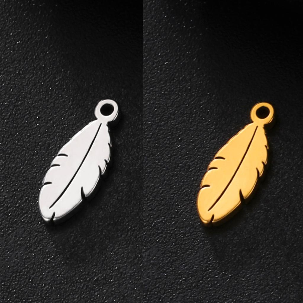 Teamer 5pcs/lot Stainless Steel Charms for Jewelry Making Bear Leaves Stars Pendant Mini Charm Bracelet DIY Accessories Hot Sale