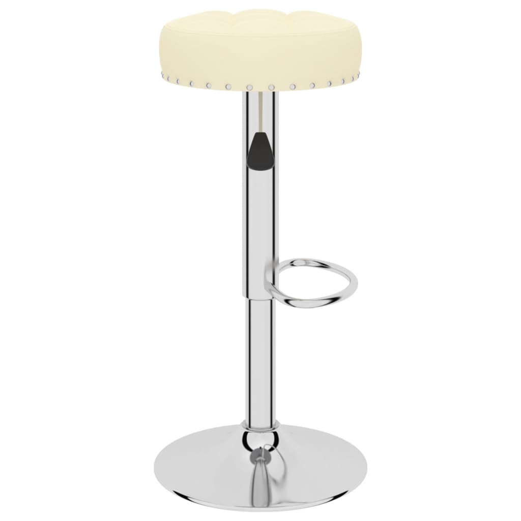 Vidaxl Bar Stools, 2 Pcs, Cream, Upholstered In Fabric