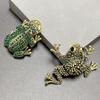 Vintage Rhinestone Brooch Elegant Animal Brooch Fashion Frog Brooches  Wedding